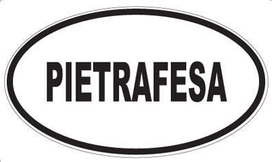 PIETRAFESA - Oval Sticker