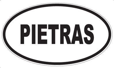 PIETRAS - Oval Sticker