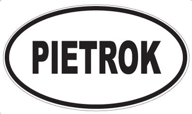 PIETROK - Oval Sticker