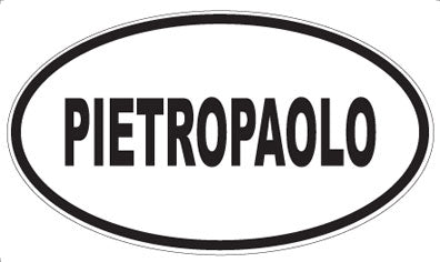 PIETROPAOLO - Oval Sticker