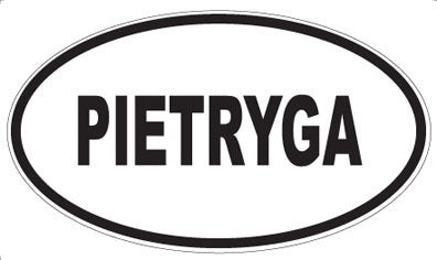 PIETRYGA - Oval Sticker
