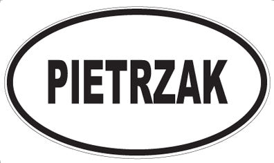 PIETRZAK - Oval Sticker