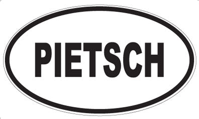 PIETSCH - Oval Sticker