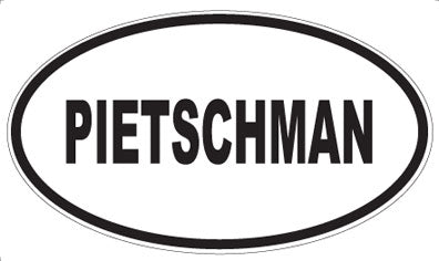 PIETSCHMAN - Oval Sticker