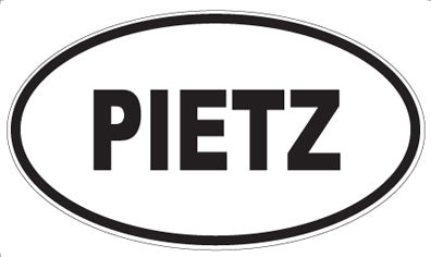PIETZ - Oval Sticker