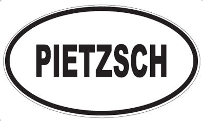 PIETZSCH - Oval Sticker