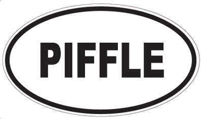 PIFFLE - Oval Sticker