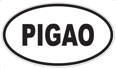 PIGAO - Oval Sticker