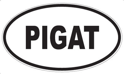 PIGAT - Oval Sticker