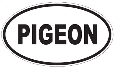 PIGEON - Oval Sticker