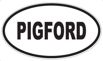 PIGFORD - Oval Sticker