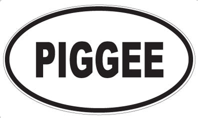 PIGGEE - Oval Sticker