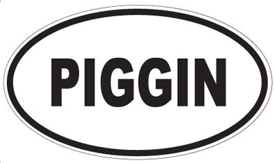 PIGGIN - Oval Sticker