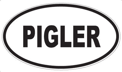 PIGLER - Oval Sticker