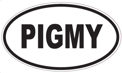 PIGMY - Oval Sticker