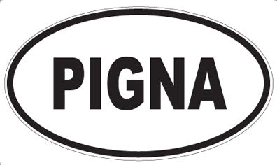 PIGNA - Oval Sticker