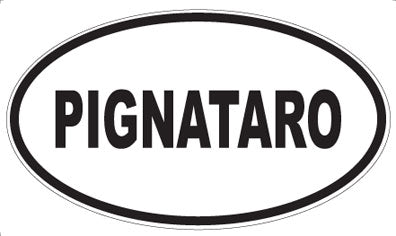 PIGNATARO - Oval Sticker