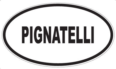 PIGNATELLI - Oval Sticker