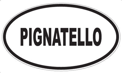 PIGNATELLO - Oval Sticker