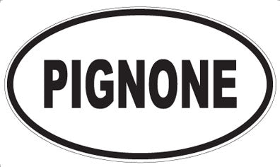 PIGNONE - Oval Sticker