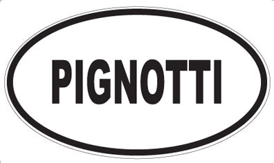 PIGNOTTI - Oval Sticker