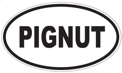 PIGNUT - Oval Sticker