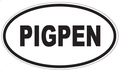 PIGPEN - Oval Sticker