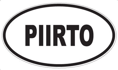 PIIRTO - Oval Sticker