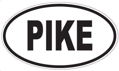 PIKE - Oval Sticker