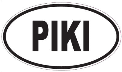 PIKI - Oval Sticker