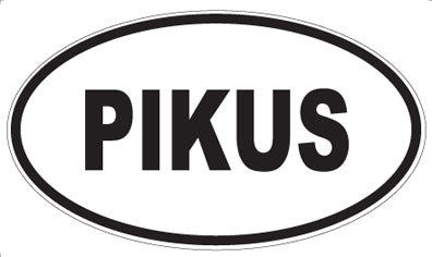 PIKUS - Oval Sticker