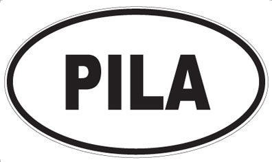 PILA - Oval Sticker