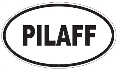 PILAFF - Oval Sticker