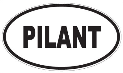 PILANT - Oval Sticker