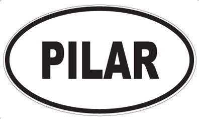 PILAR - Oval Sticker