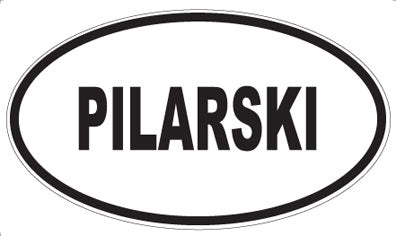 PILARSKI - Oval Sticker