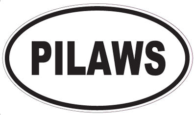 PILAWS - Oval Sticker
