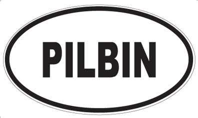PILBIN - Oval Sticker