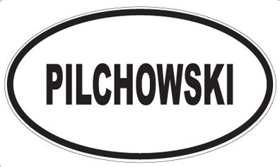 PILCHOWSKI - Oval Sticker