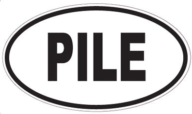 PILE - Oval Sticker