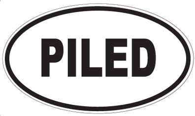 PILED - Oval Magnet