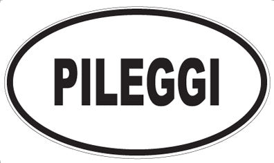 PILEGGI - Oval Sticker