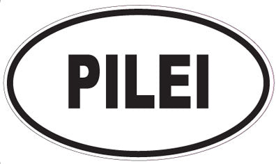 PILEI - Oval Sticker
