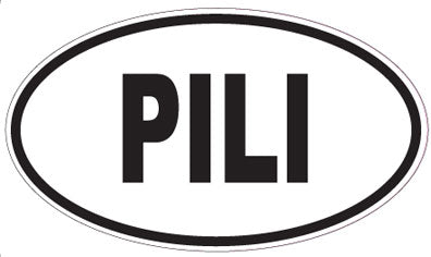 PILI - Oval Sticker
