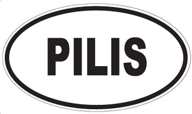 PILIS - Oval Sticker