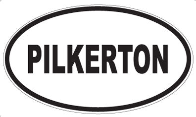 PILKERTON - Oval Sticker