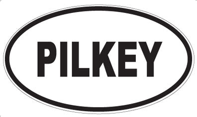 PILKEY - Oval Sticker