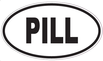 PILL - Oval Sticker