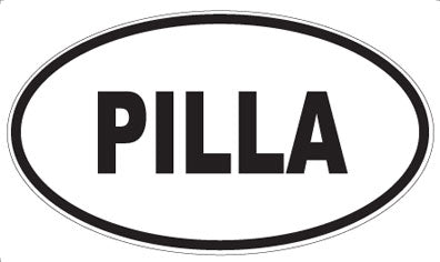PILLA - Oval Sticker