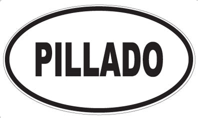 PILLADO - Oval Sticker